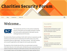 Tablet Screenshot of charitiessecurityforum.org.uk